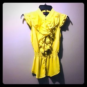 Yellow blouse NWT